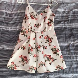 Floral white dress